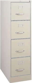 Staples 4 Drawer Vertical File Cabinet Metal Putty Letter