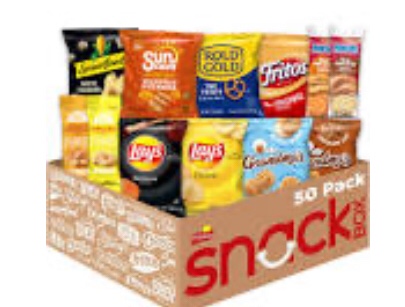 Pallet lot 72 box total))Best by AUG/13/2024)) Frito-Lay Sweet & Salty Snacks Variety Box Mix of Cookies Crackers Chips & Nuts 50 Count