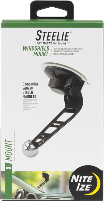 Nite Ize Original Steelie Windshield Mount - Additional Car Windshield Mount for Steelie Magnetic Mounting System, Black