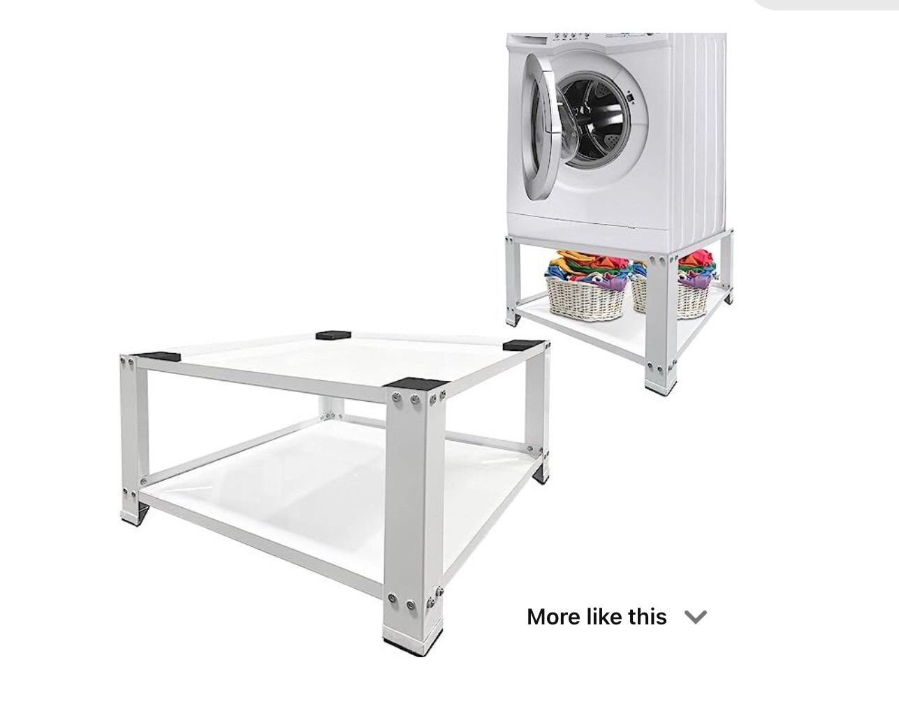 Royxen Laundry Pedestal 28" Wide Universal Fit 700lbs Capacity, Washing Machine Base Stand Dryer Base Platform Heavy Duty with 16" Height Black