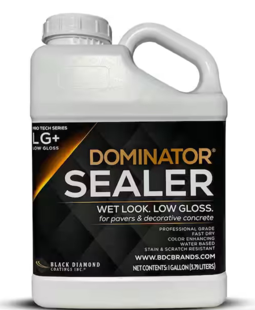 1 gal. Clear Acrylic Sealer Wet Look Low Gloss Professional Grade Fast Dry Water Based Decorative Concrete/Paver Sealer