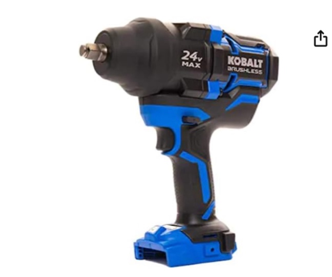 Kobalt XTR 24-Volt Max 1/2-in Drive Cordless Impact Wrench (1-Battery Included)