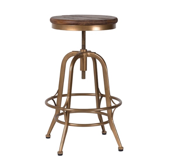 Classic Home Peralta 24'' Counter Stool Brass 