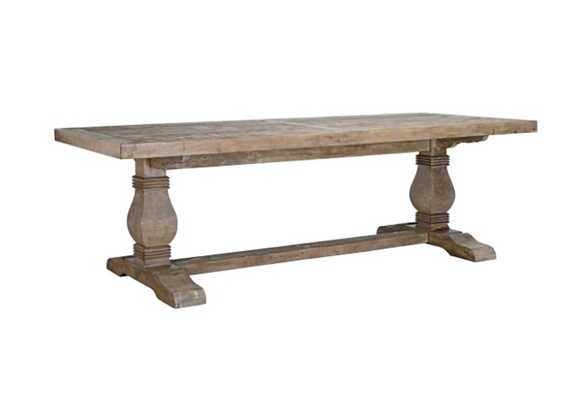 Classic Home Caleb 94" Rectangular Dining Table in Desert Gray 51030182  (Incomplete Box 1/2 )