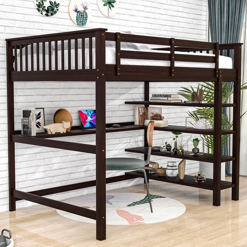 Egla Loft Bed by Harriet Bee White