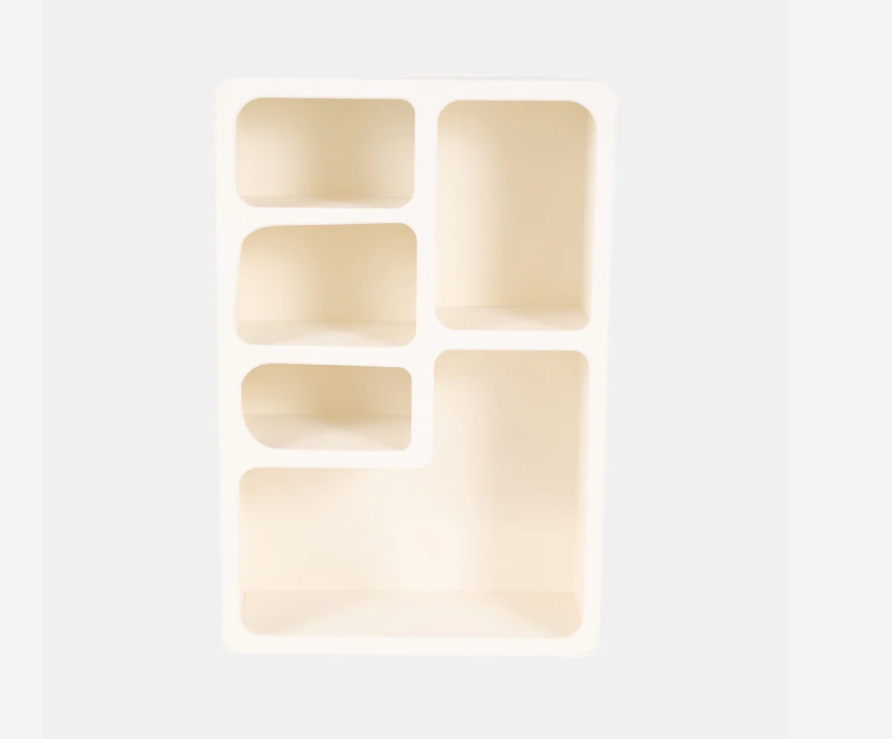 24" Rectangle Rough Finish Wall Shelf, White