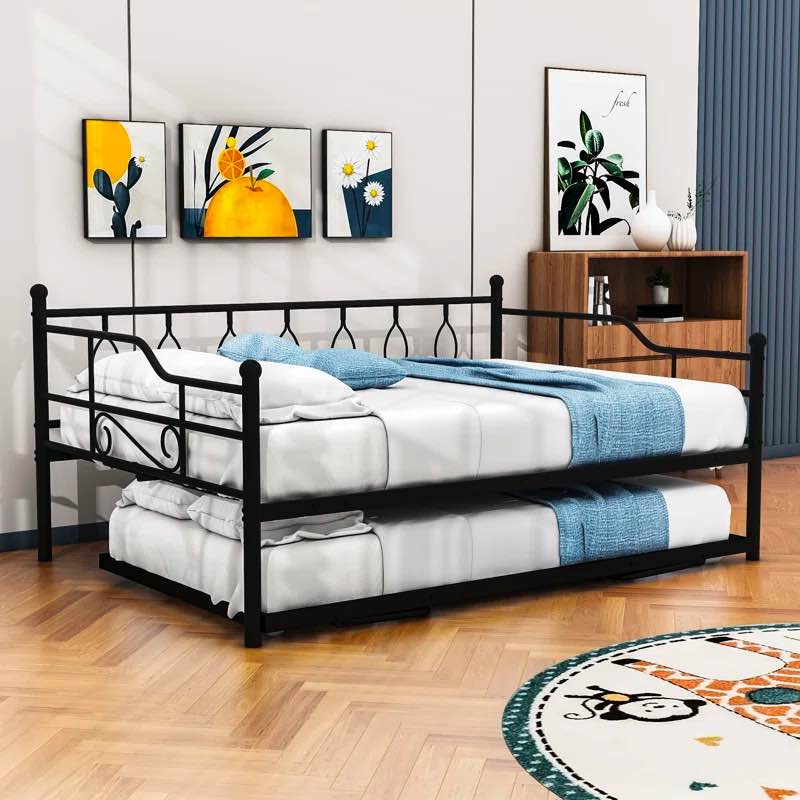 Full Size Metal Daybed with Trundle INCOMPLETE ( similar to stock photo)