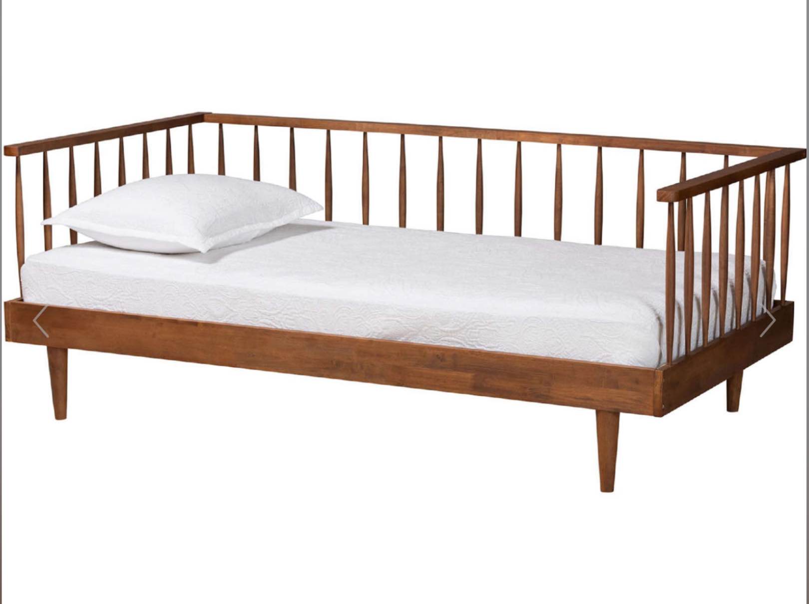 Matilda Twin Size Daybed in Ash Walnut Finish Wood by Baxton Studio ( incomplete / Box 1 / of 2 )