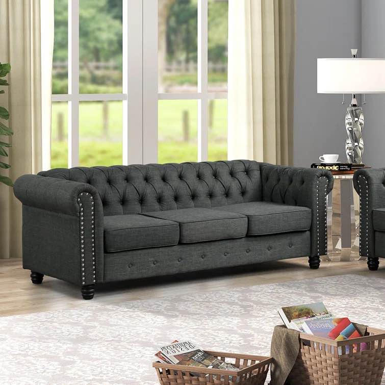Adolina 82 rolled arm chesterfield (incomplete arms only)