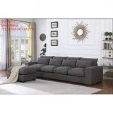 Fabric Square Arm Modular Reversible Sectional Sofa  *incomplete, arms only* *similar to stock photo* 