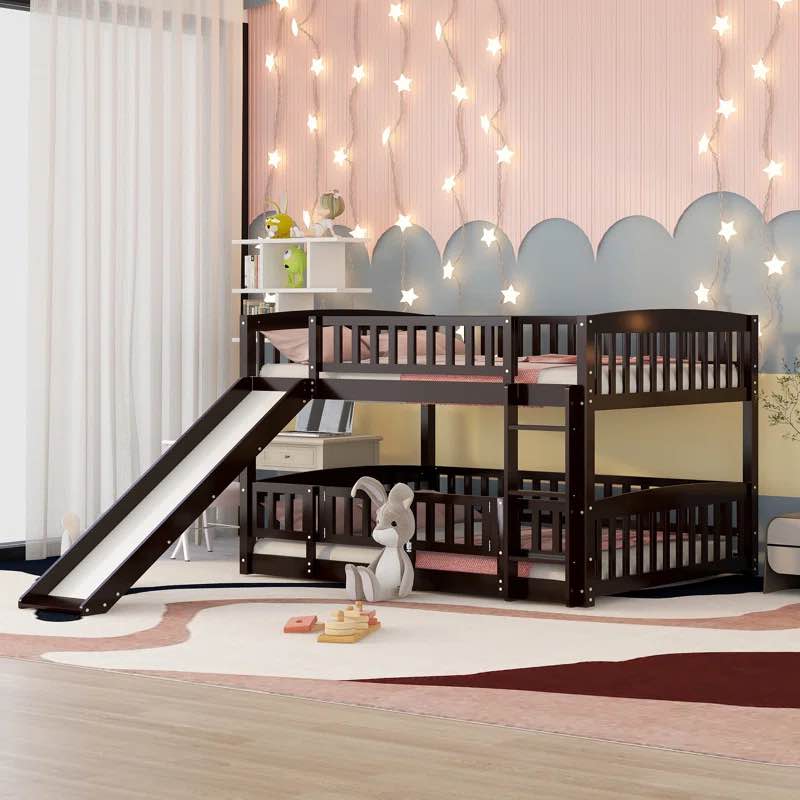 Standard Low Bunk Bed with Slide by Harriet Bee (incomplete)