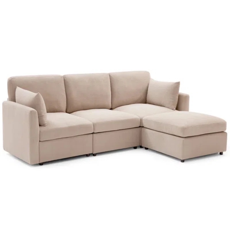 4 piece reversible modular sectional ZJXLM4-1000951767 (incomplete)