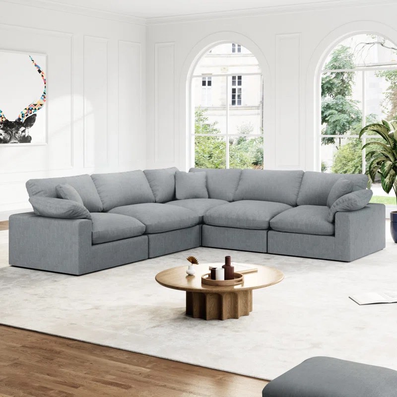 Upholstered Cloud Modular Sectional Sofa *incomplete* *similar to stock photo*