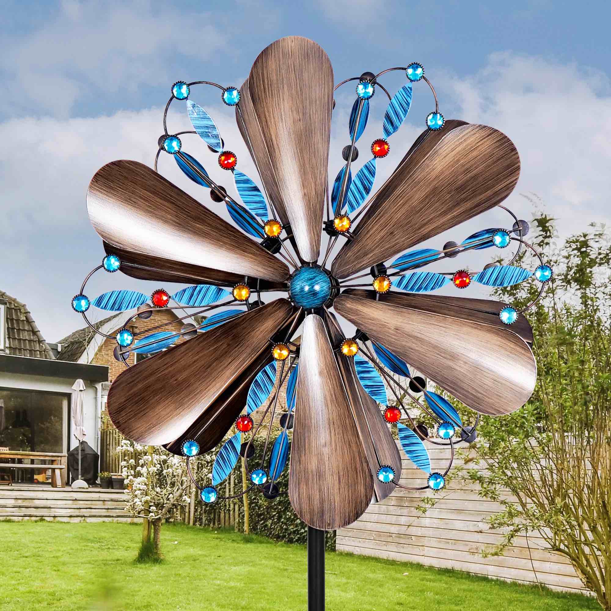 Hourpark wind spinner, Retro Wind Spinners Outdoor with Stable