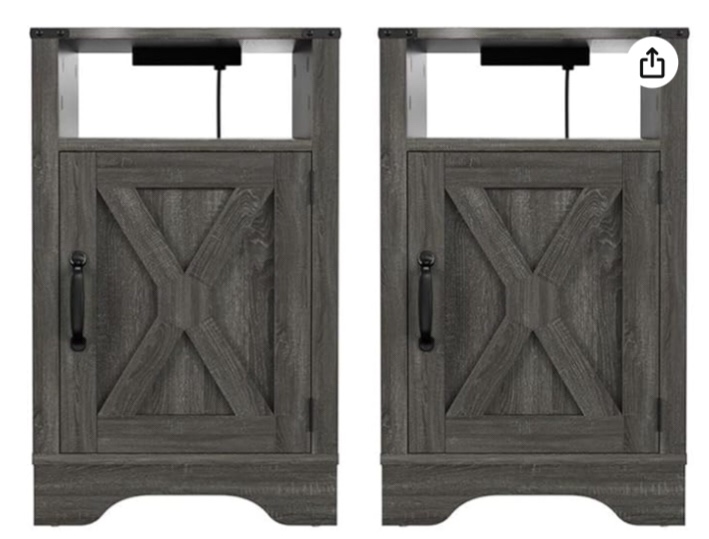 Homfa Farmhouse Console Table with Drawer, 2 Door and 2 Drawers Wood Foyer Table Coffee Bar Storage Cabinet for Entryway Living Room, Brown