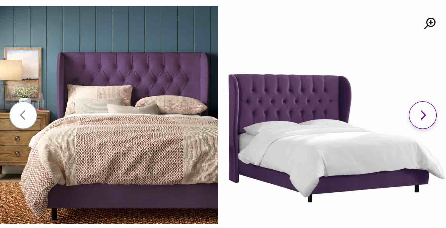 Knaresborough Upholstered Wingback Bed ( Incomplete 1 piece only)