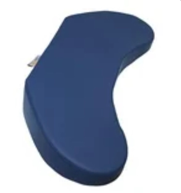 Bedsore Rescue Contoured Elevated Positioning Wedge Support Foam Pillow, Blue