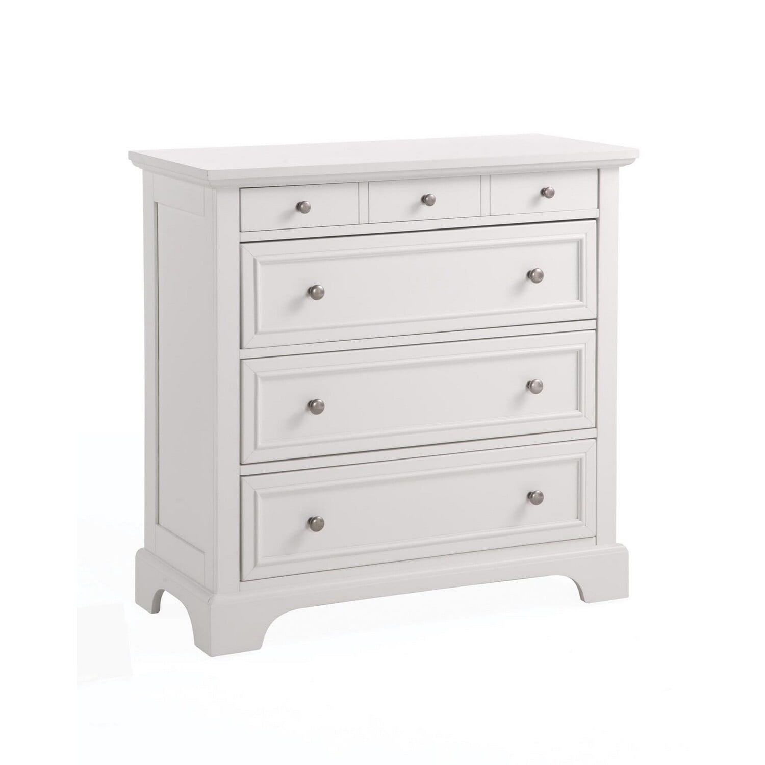 Homestyles Naples Wood Chest in Off White