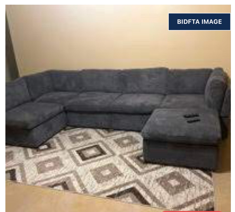 D75395 Sectional armless chair section only ( incomplete 1 piece only) 