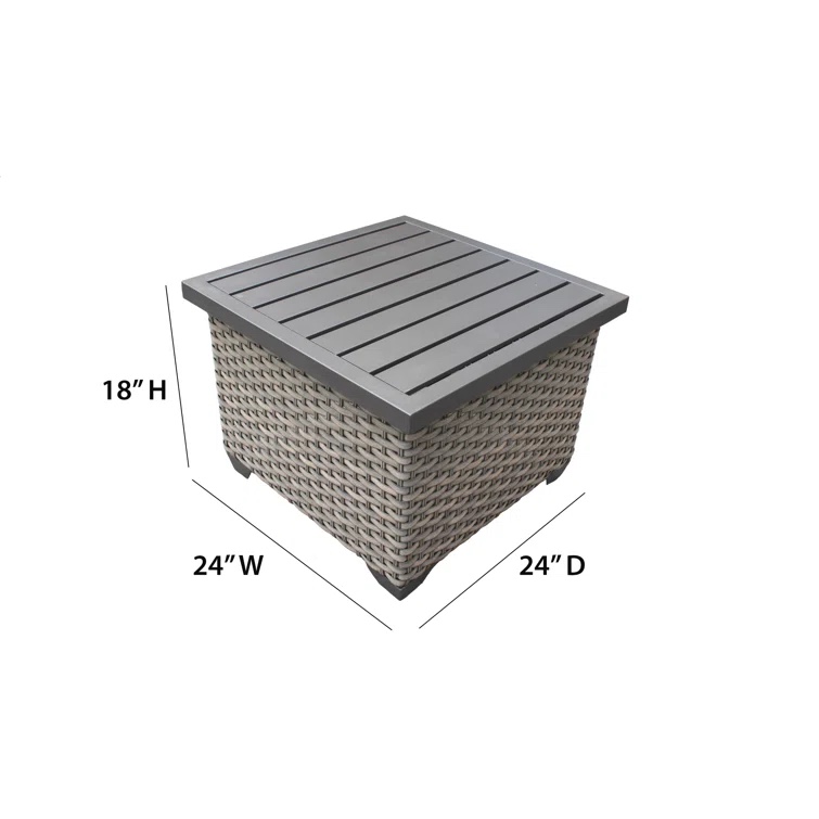 Only Table Amjad 7 Piece Outdoor Sectional Seating Group with Cushions