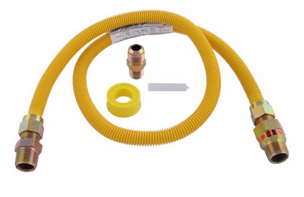 Eastman Safety Plus 1/2 in. FIP X 1/2 in. D MIP 48 in. Stainless Steel Installation Kit