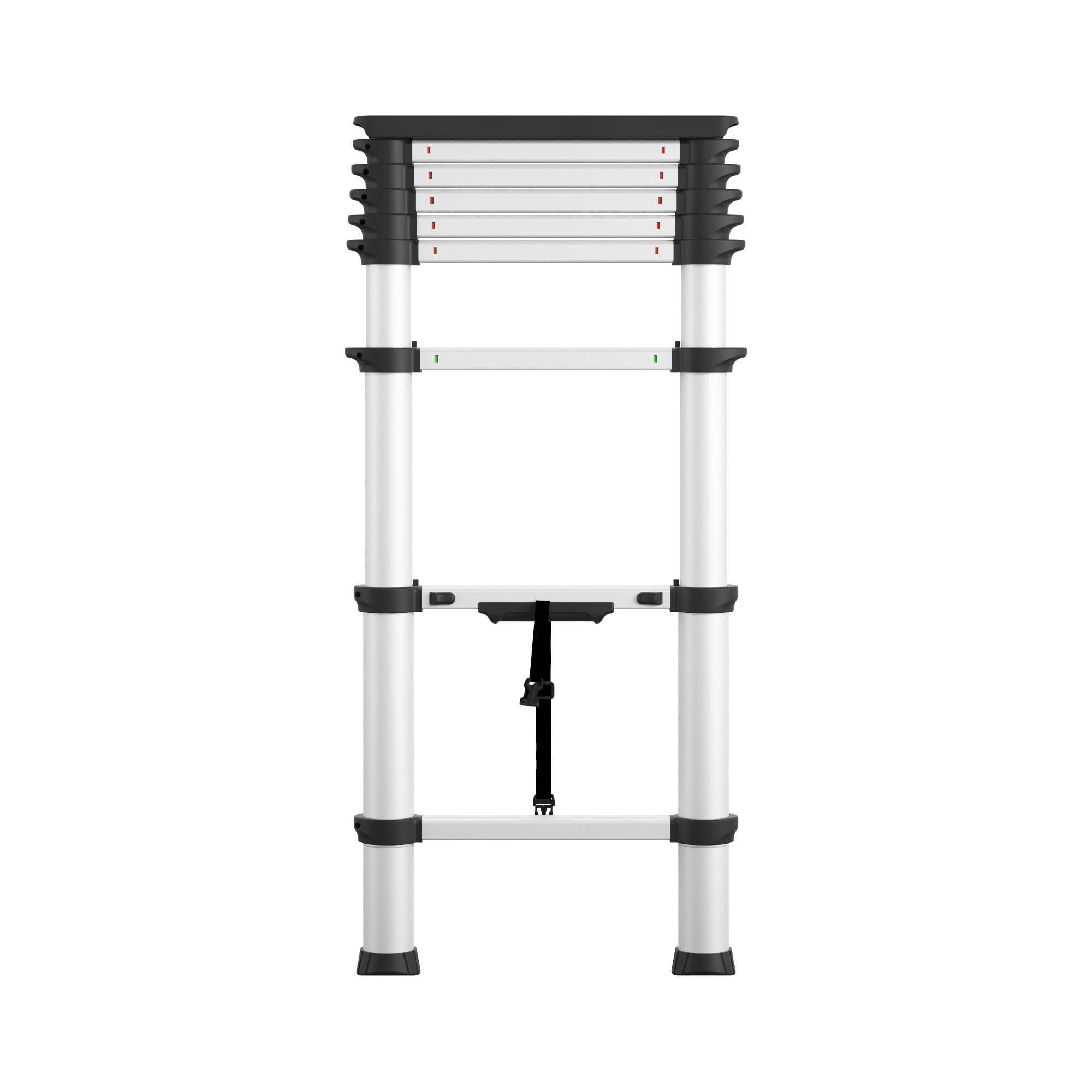 Cosco 8.5 Ft SmartClose Aluminum Telescoping Ladder with Tray Cap and Type 1A 300-Pound Capacity, 12 Ft Max Reach