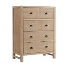 Driftwood 5 drawer dresser(incomplete box 3/3)