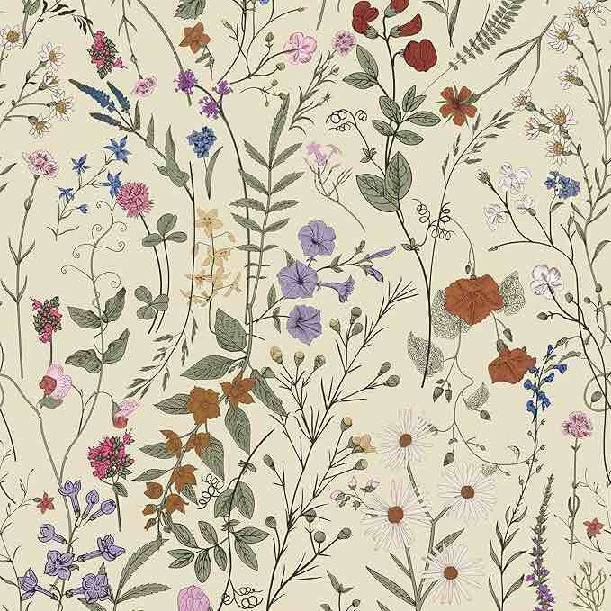 jiffdiff floral wall paper 60sqft