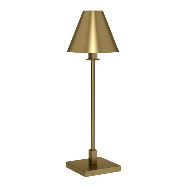 Evelyn&Zoe Clement Modern/Contemporary 28  Tall Table Lamp with Metal Shade