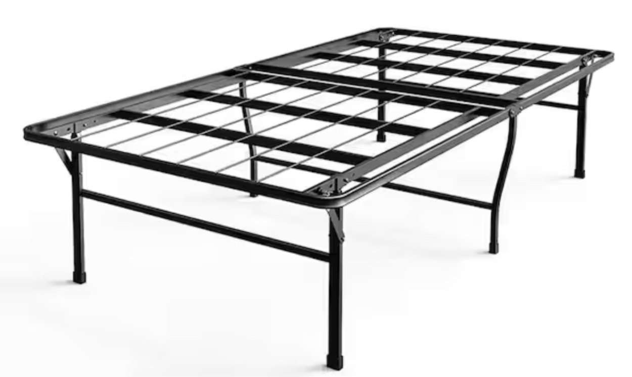 Twin XL SmartBase Platform Bed Frame Black - Zinus