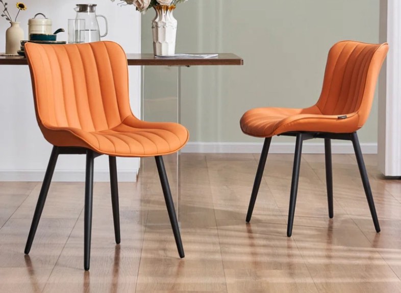 heitger leather upholstered side chair 