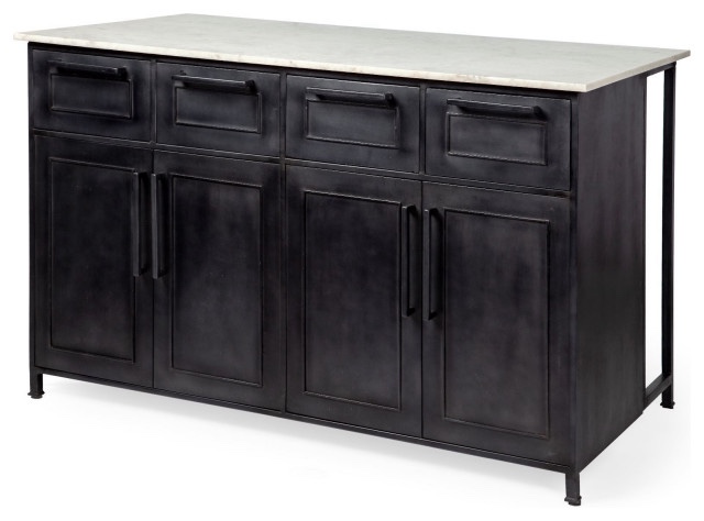 Farmhouse Kitchen Island "Fieri" by Mercana 