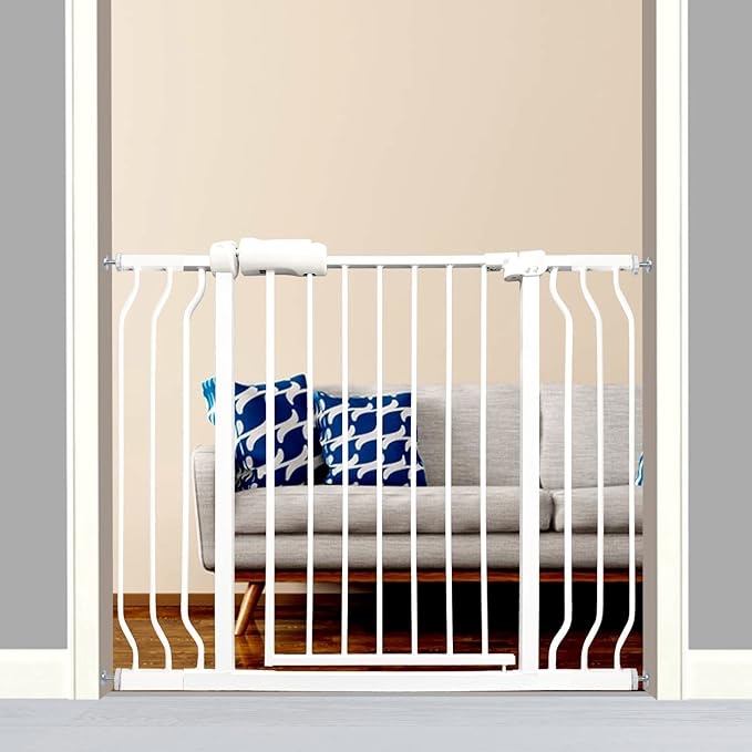 thasamm extra wide white baby gate