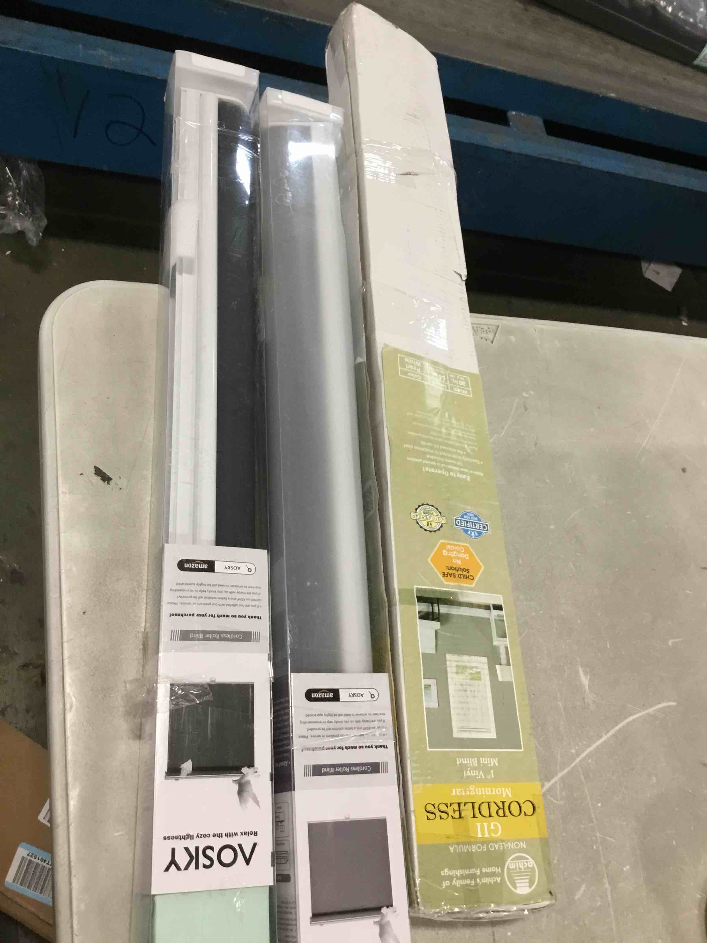 Assorted Lot of Window Blinds (Standard, Cordless, Faux Wood, Roller Shades, etc.)