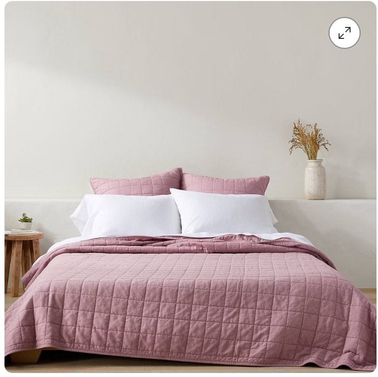 Heavyweight Linen Blend Quilt - Casaluna™ photo similar 