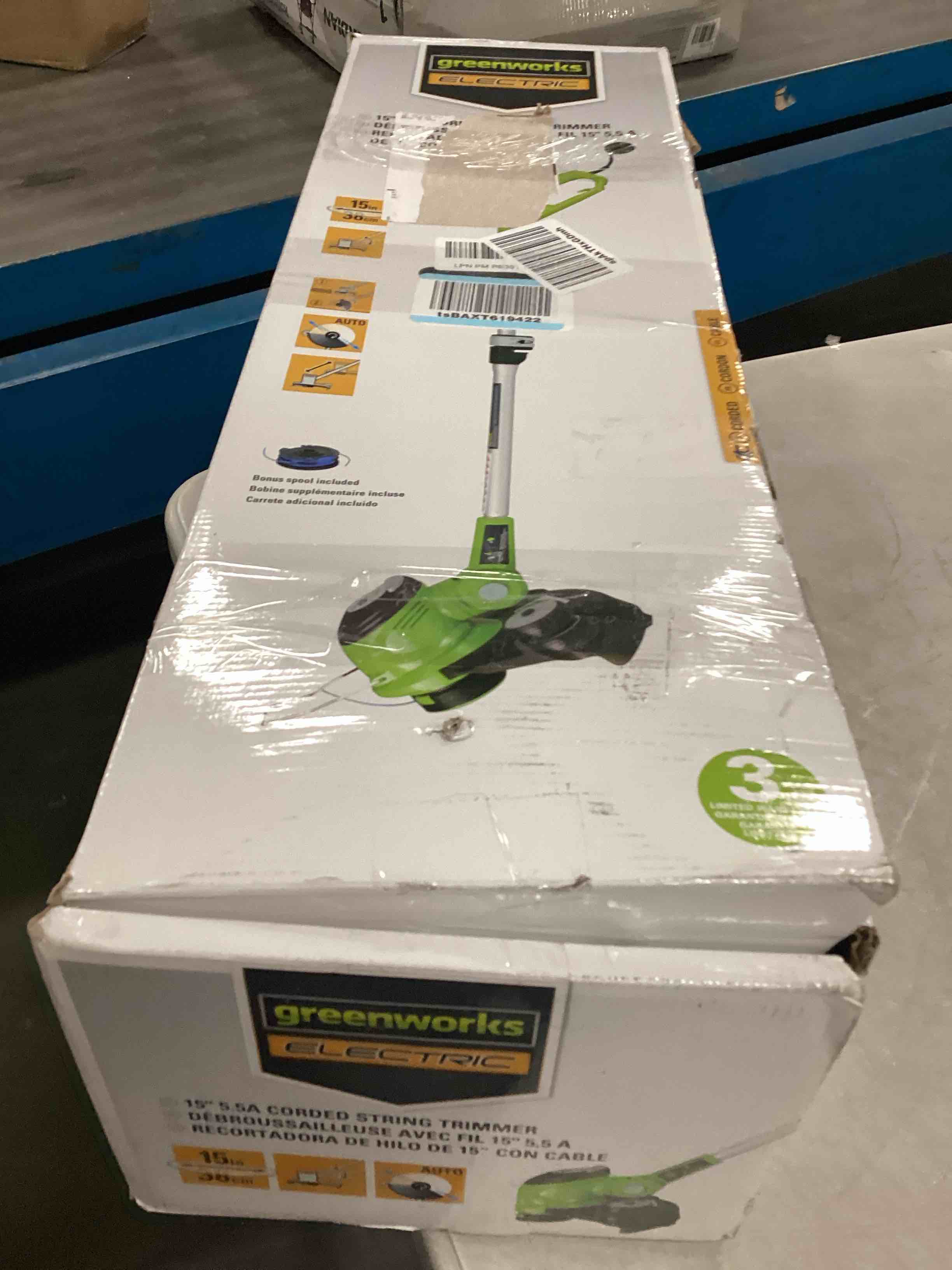 Greenworks 5.5 Amp 15" Corded Electric String Trimmer