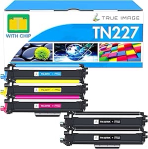 TN227 TN-227BK/C/M/Y High Yield Compatible Toner Cartridge Replacement for Brother TN227 TN 227 TN223 Compatible with MFC-L3770CDW MFC-L3750CDW MFC-L3710CDW HL-L3270CDW HL-L3210CW Printer, 5 Pack