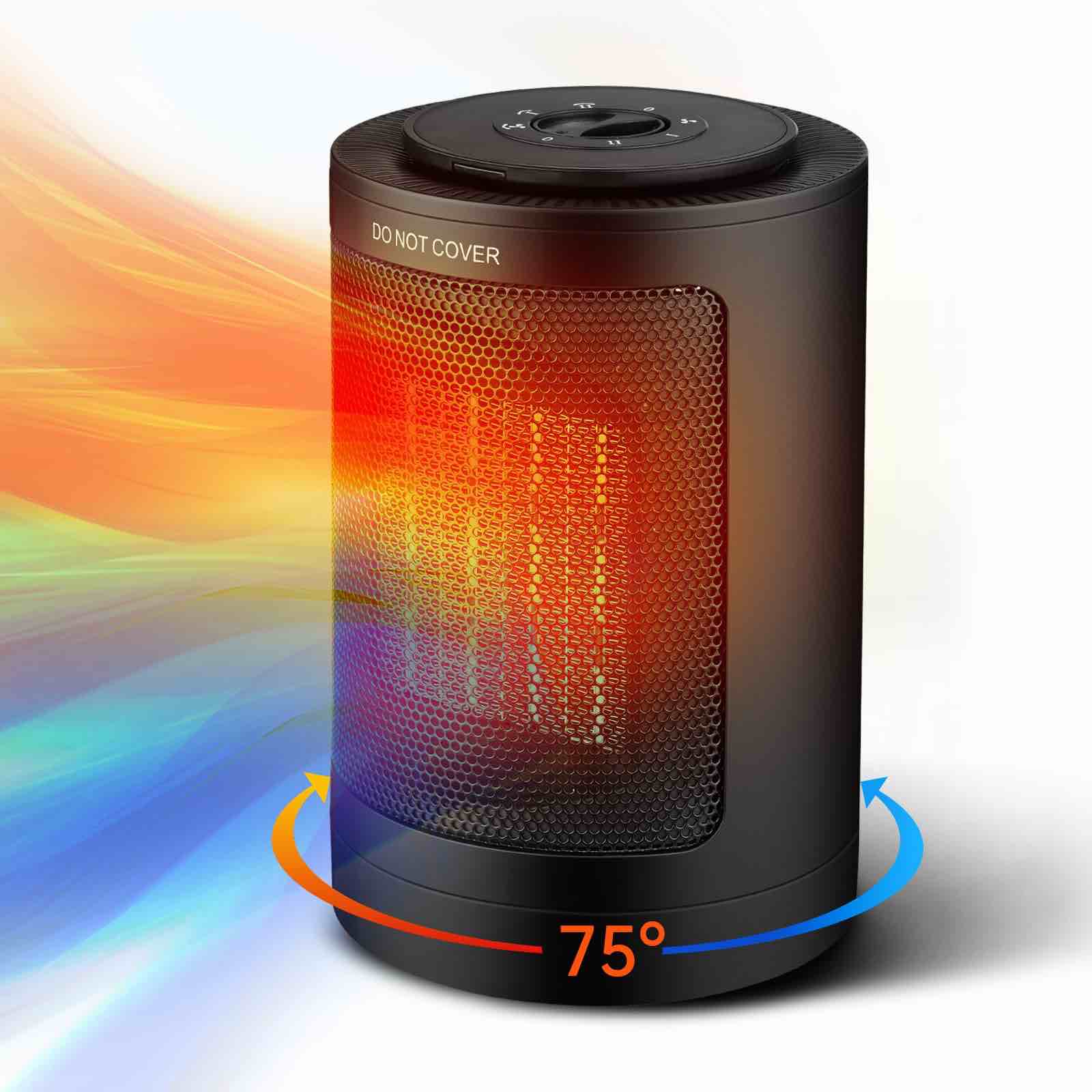 buyounger electric heater com: Space Heater Indoor with Thermostat,