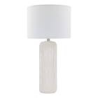 Origin 21 29.25-in Cream Glaze Led; 3-way Table Lamp with Linen Shade