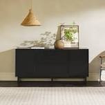 Minimalist 63" 2-Door Sideboard with Beveled Drawers