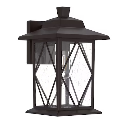 Project Source Larkdale Bronze Outdoor Wall Light