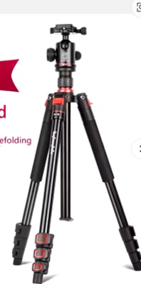 Factory price professional red Q530 aluminum alloy tripod for digital video camera with ball head fold height 44cm monood 2-1