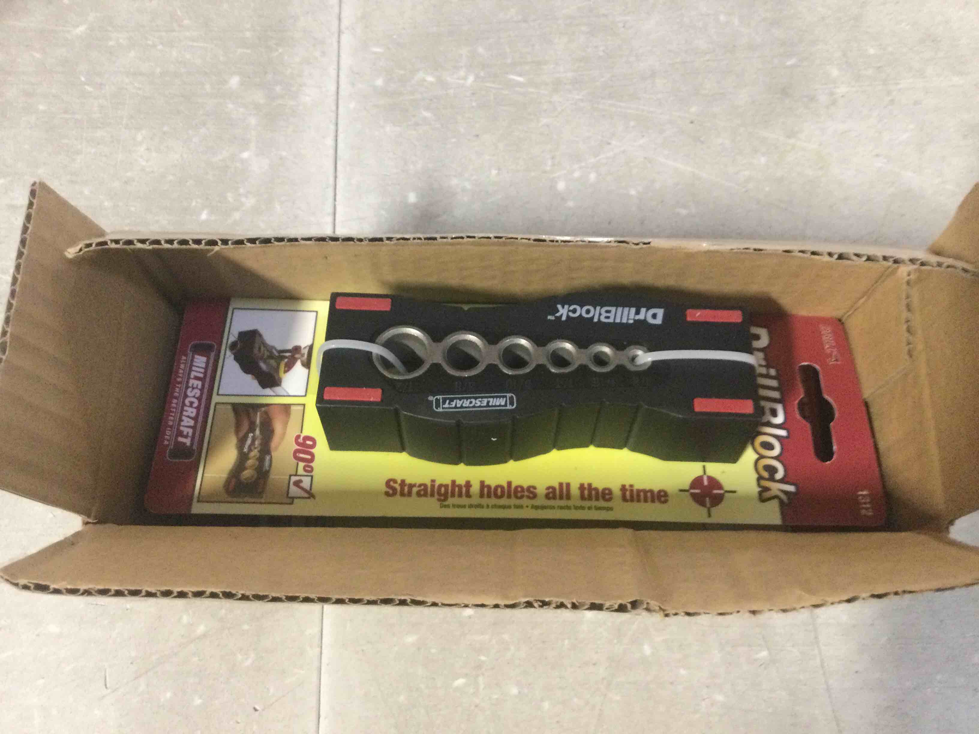 Milescraft 1312 DrillBlock Handheld Drill Guide, case of 3