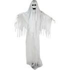 Haunted Hill Farm 72 In. Life-Size Scary Talking Reaper Ghost Halloween Animatronic with Touch Activated Lights and Sound, Battery Operated