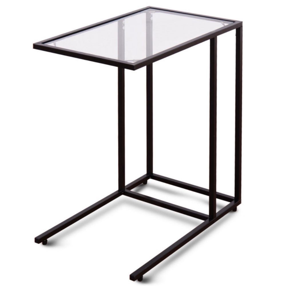 Tahani Glass C End Table