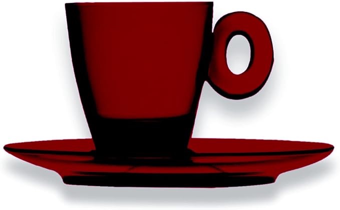 MEPRA AZD230592O Espresso Cup W/Saucer Policarb, Wine