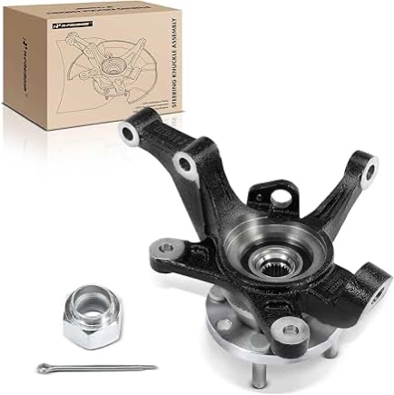 A-Premium Front Steering Knuckle & Wheel Bearing Hub Assembly Compatible with Chevrolet Aveo 2004-2011, Aveo5 2007-2011, Pontiac G3 2009-2010, w/4-Lug, Right Passenger Side, Replace # 96535191