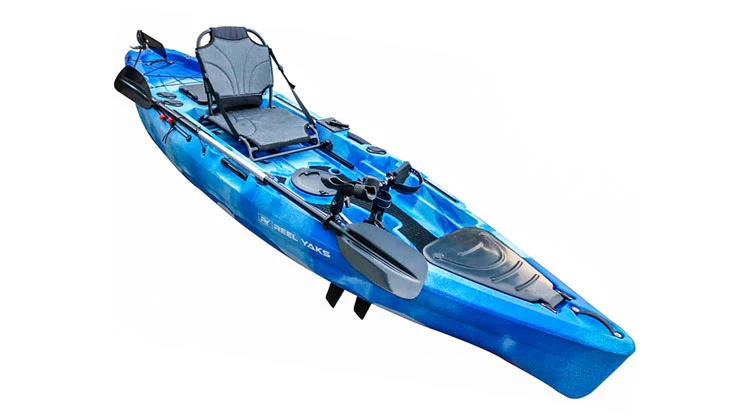 (incomplete)11' Rubicon Fin Pedal Drive Fishing Kayak | 500lbs capacity | oceans lakes rivers