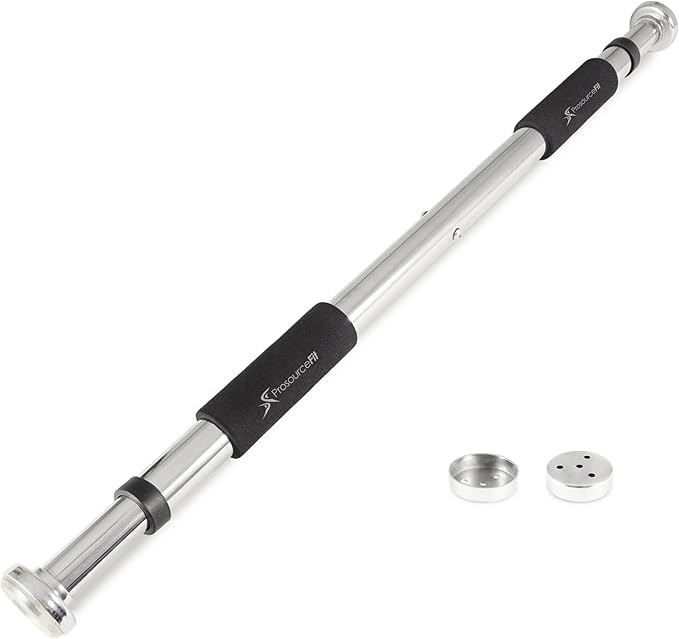 Folding pull-up bar/door trainer for multipurpose fitness and home gym exercise