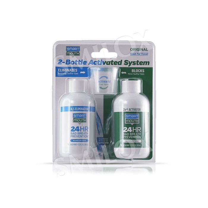 EXP 03/20/27)) SmartMouth Original 2-Bottle Activated Mouthwash System